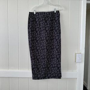 Paia Maui Rip Skirt - Midi - Black and white - NWOT